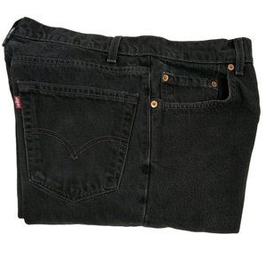 Vintage Levi's Style 550 Relaxed Fit Red Tag – Black Jeans Size: 34 X 32